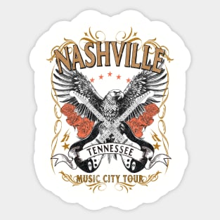 Nashville Music city Sticker